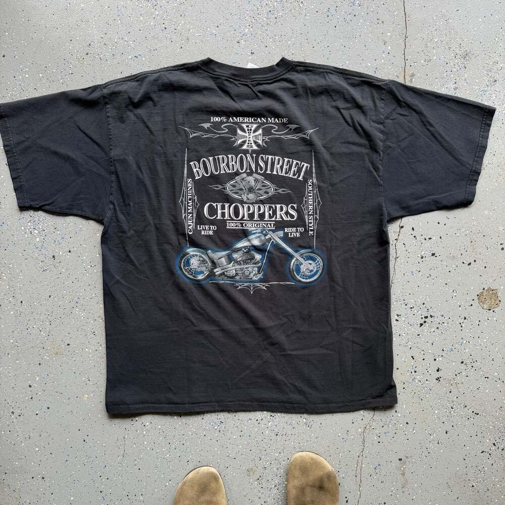 Bourbon Street Choppers Motorcycle Southern Style T-Shirt